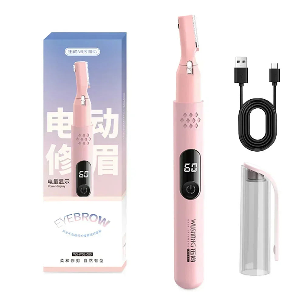 Portable Electric Eyebrow Trimmer — Multifunctional Facial Hair Remover