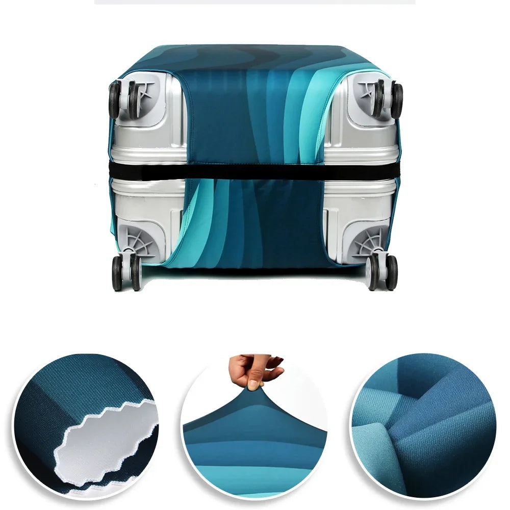 Stretch Luggage Protector Cover — Decorative Suitcase Guard for Travel