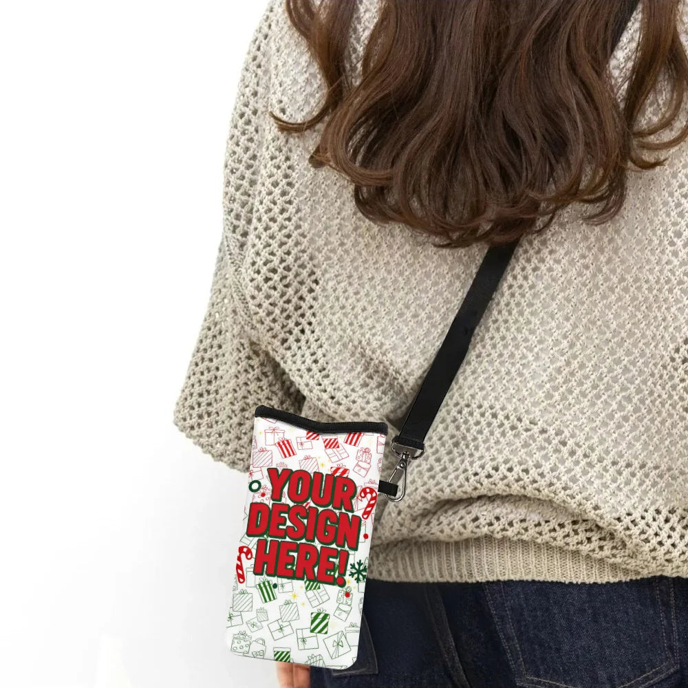 Custom Crossbody Phone Bag — Personalized Mini Messenger Purse