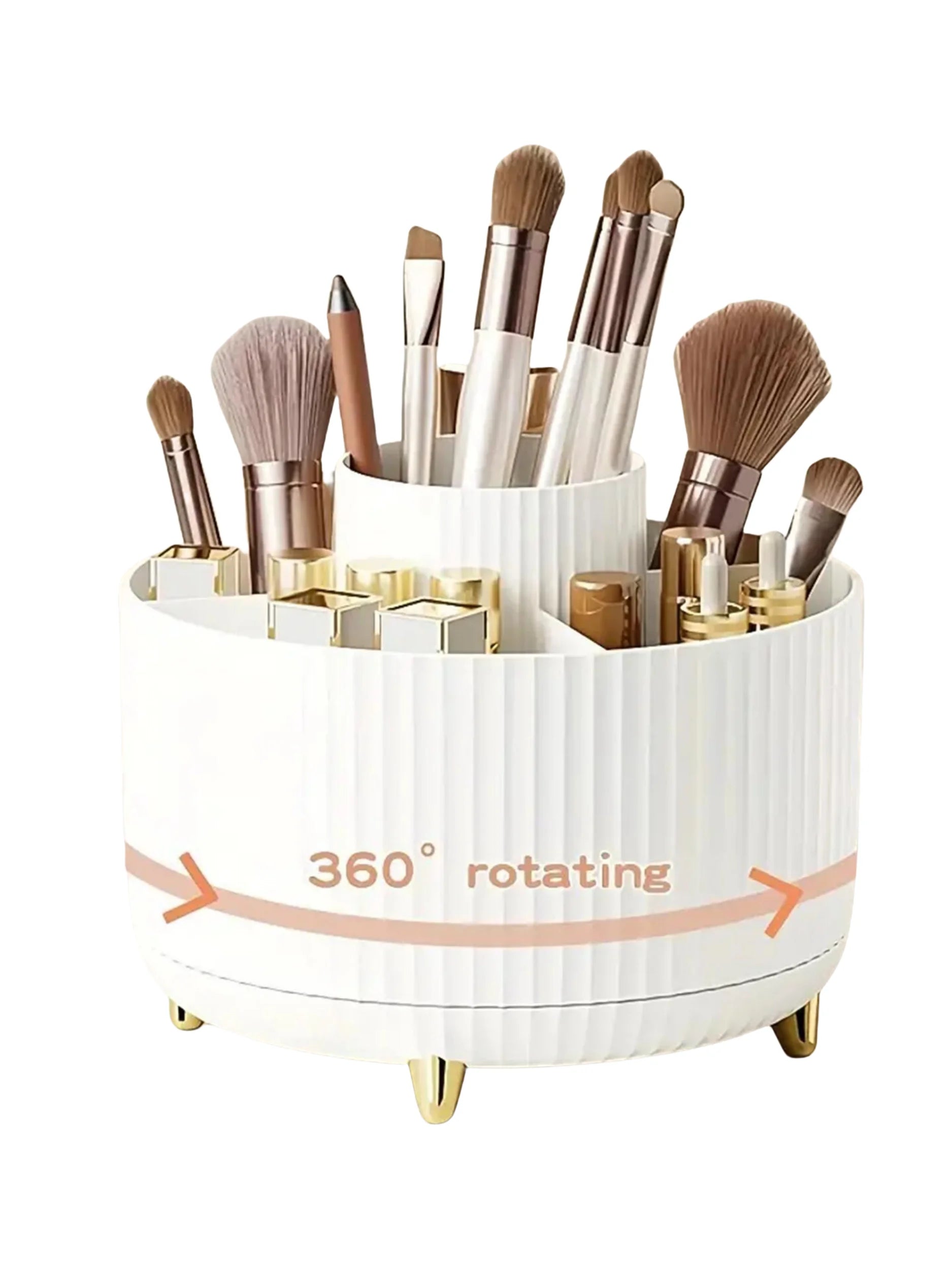 360° Rotating Makeup Organizer — Multi-Functional Cosmetic Storage Holder