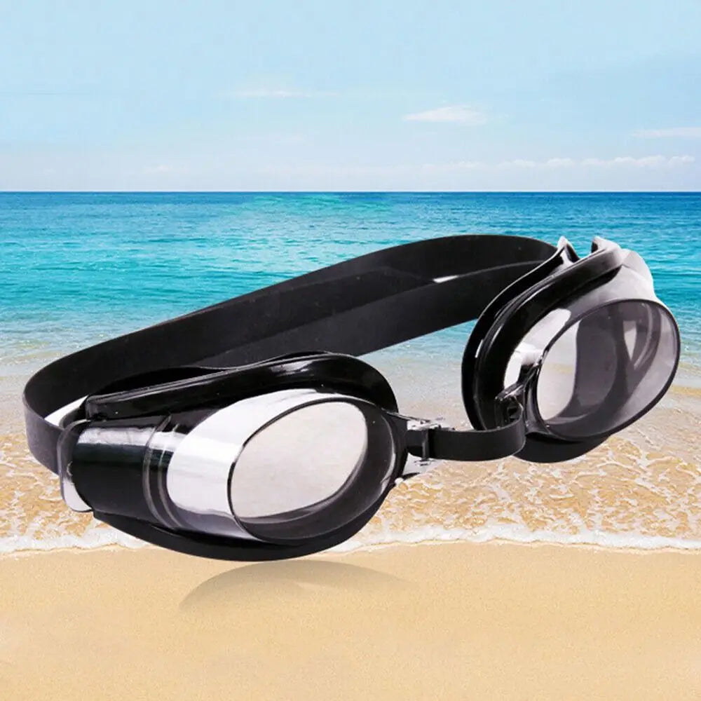 Anti-Fog Swimming Goggles — UV Protection Eyewear with Earplugs