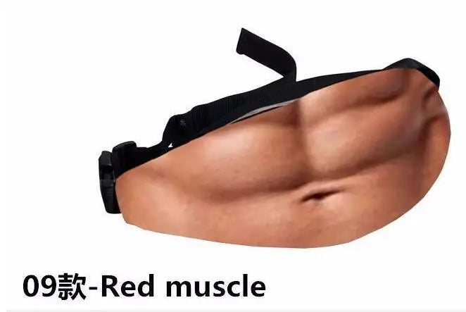 Realistic Fake Big Belly Waist Pack — Funny Prank Prop for Costumes