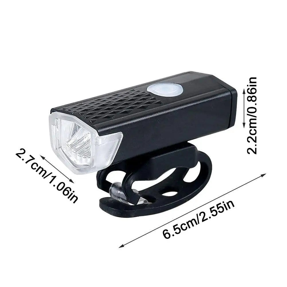 Rechargeable Bicycle LED Light Set — High Brightness Front and Rear Cycling Lamps