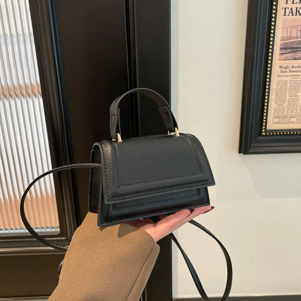 Women's Mini Square Handbag — Versatile Crossbody & Top Handle Bag