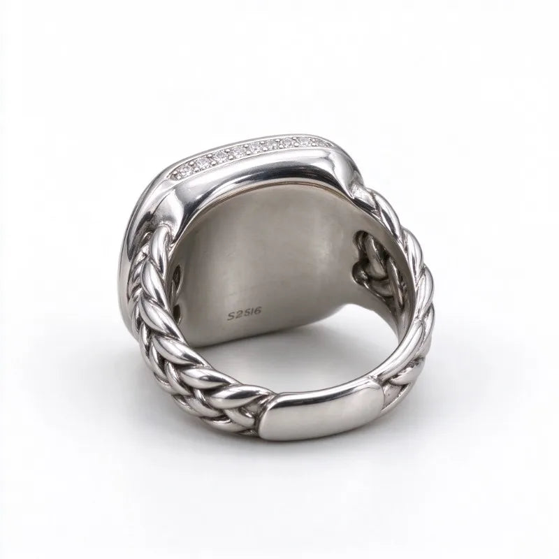 Spiral Twist Rope Ring — Handcrafted Metal Band Jewelry