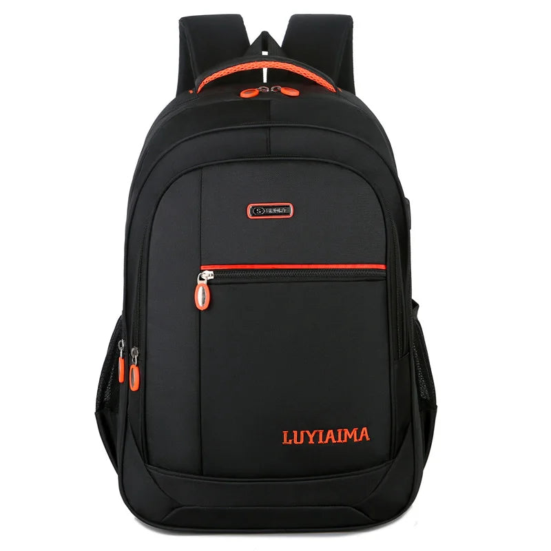 Waterproof Oxford Laptop Backpack — Large Capacity Travel Bag for Students