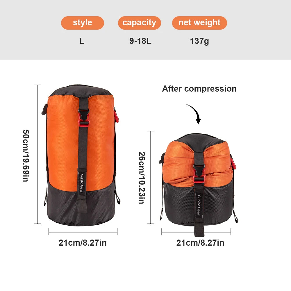 Ultralight Compression Stuff Sack — Water-Resistant Gear Organizer