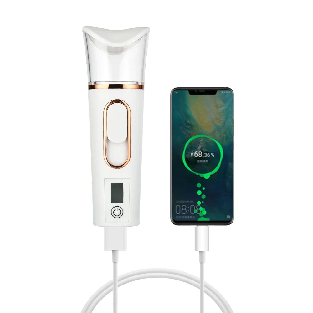 agdoad Portable Nano Facial Sprayer — USB Rechargeable Handheld Hydrating Steamer
