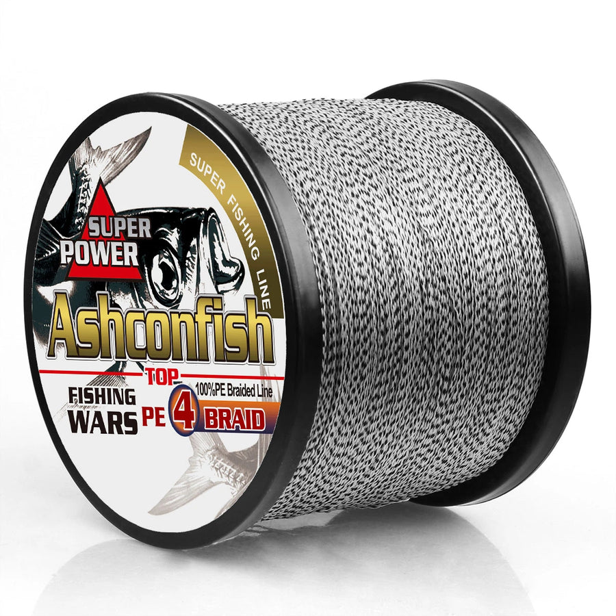 Ashconfish Braided Fishing Line — High Strength 4-Strand PE Multifilament
