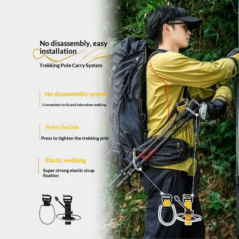 ZTBBAO Trekking Pole Carrier — Quick-Release Backpack Attachment Strap