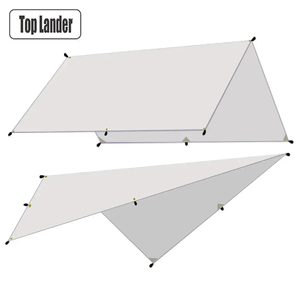 Top Lander Waterproof Camping Tarp — Ultralight Outdoor Sun Shelter