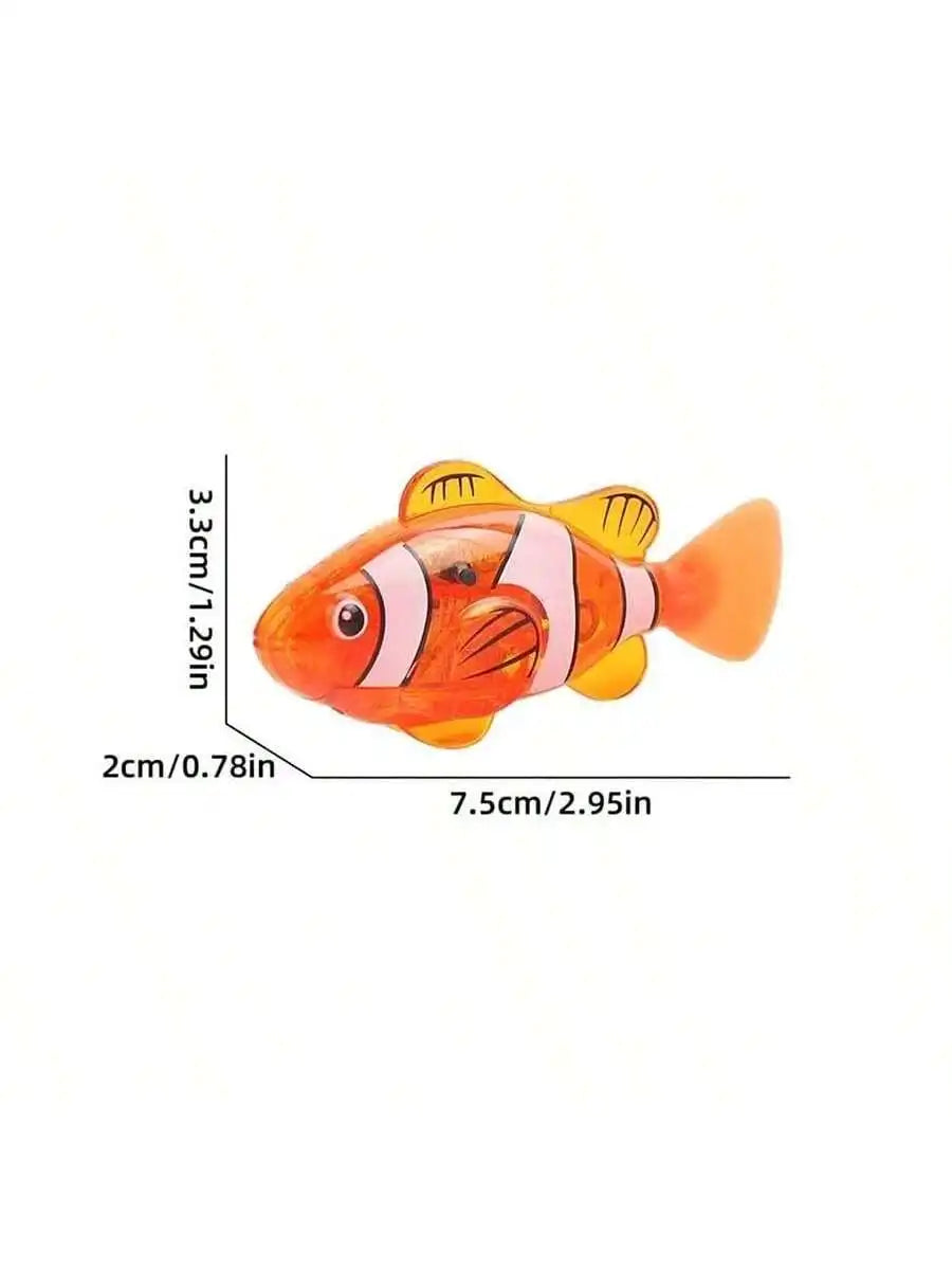 Robotic Swimming Clownfish — Interactive Photosensitive Pet Toy