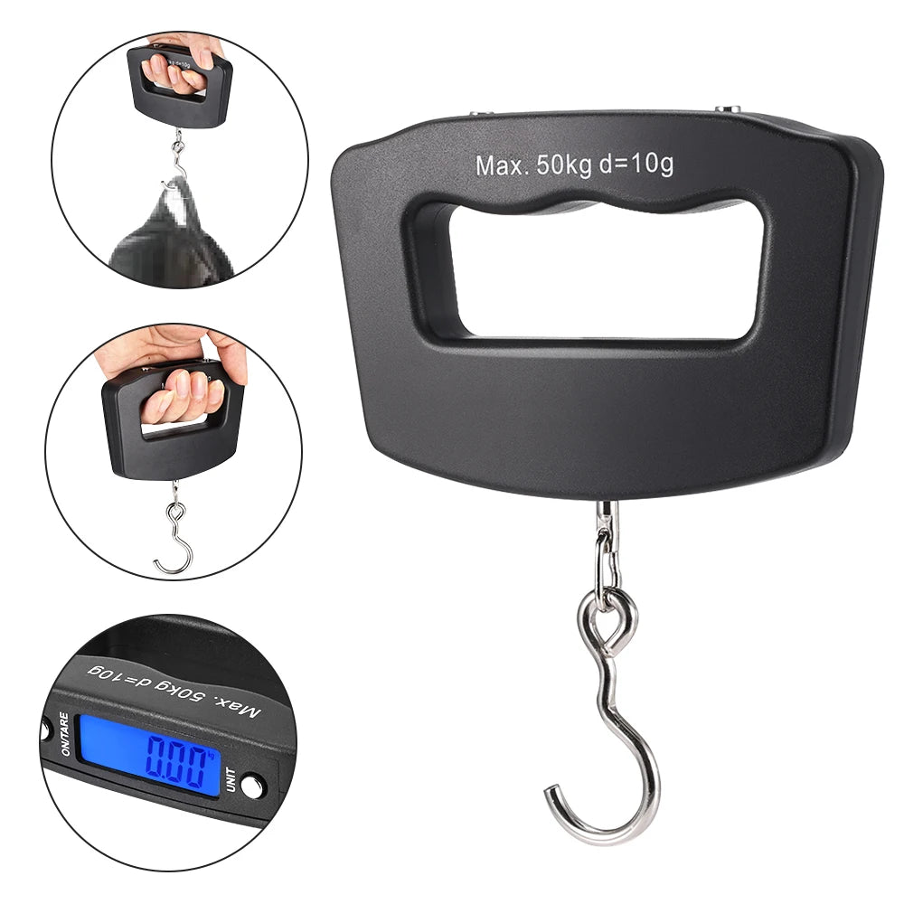 Digital Luggage Scale — Portable Suitcase Weight Checker with Backlight