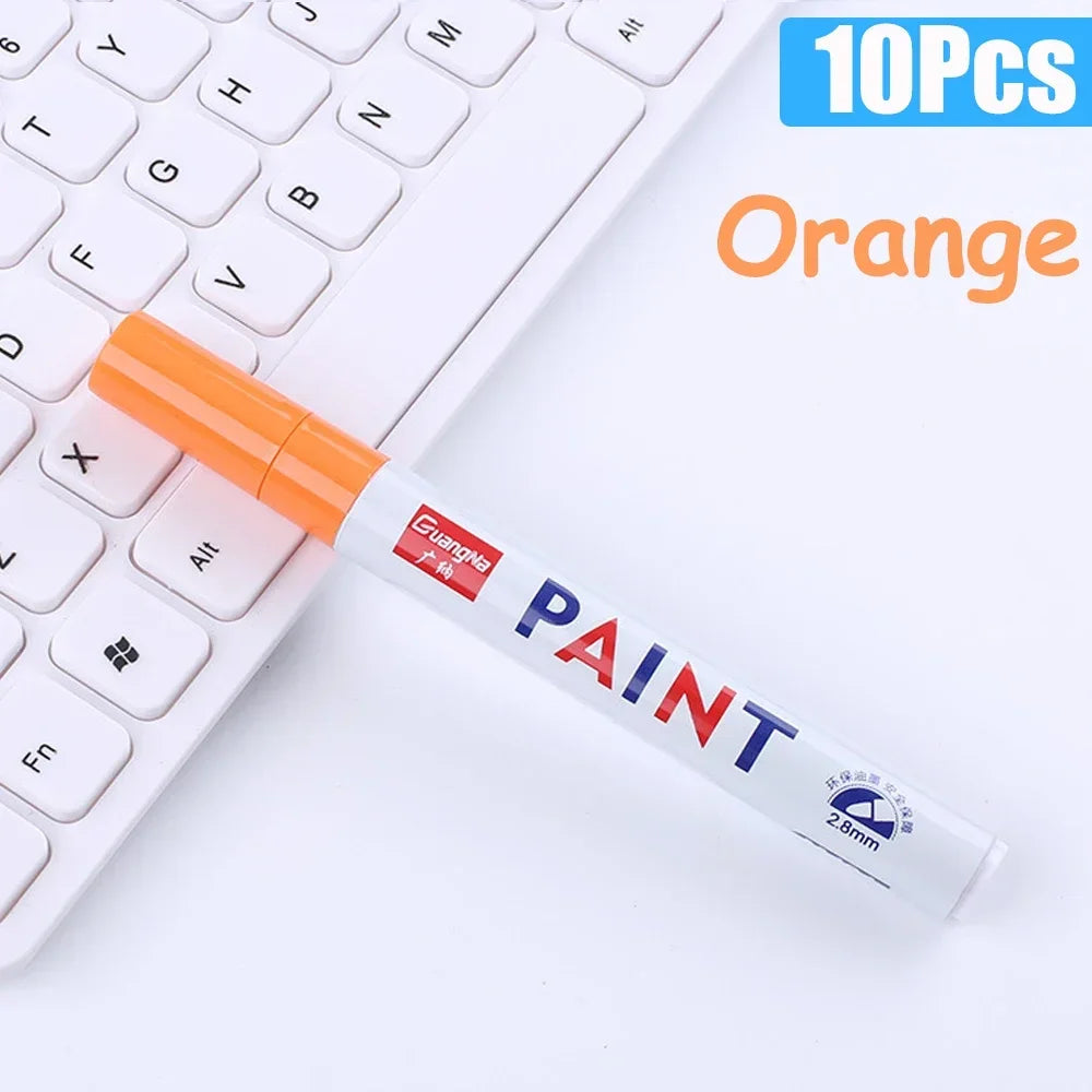 Permanent Paint Marker Pens — Waterproof Quick-Dry Tire & Craft Markers