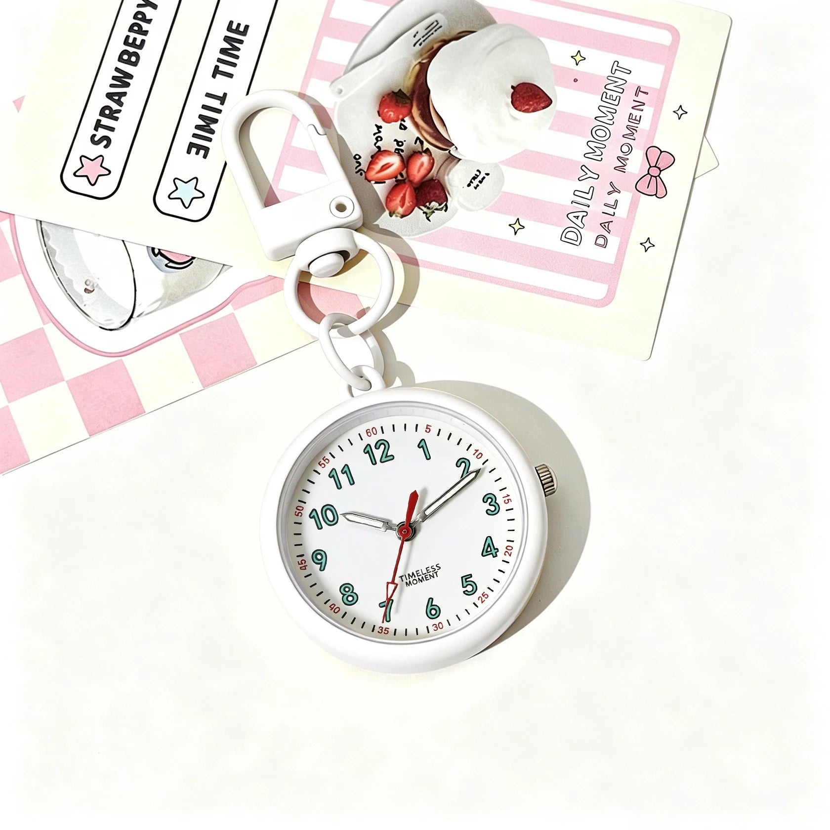 Minimalist Keychain Pocket Watch — Precise Quartz Movement for Professionals