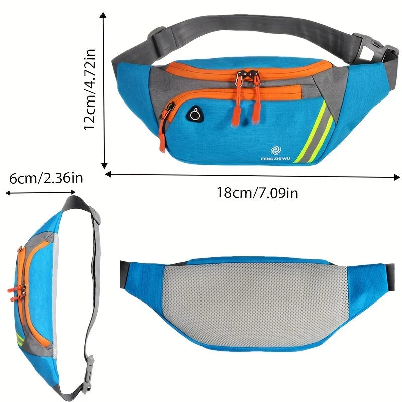Waterproof Waist Pack — Casual Bum Bag for Travel and Sports