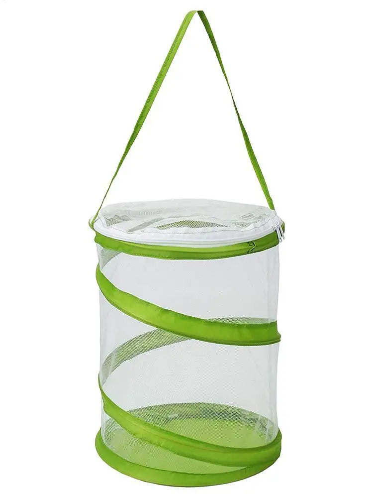 Folding Mesh Insect Habitat — Breathable Breeding Cage for Butterflies