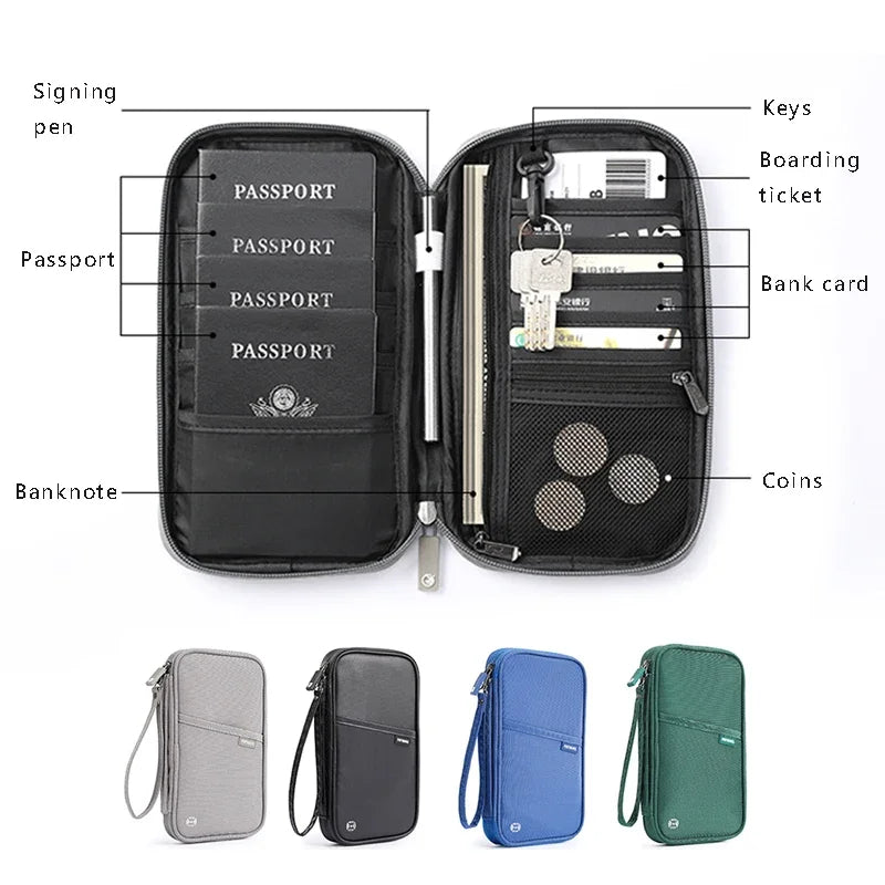 dawndesslo Travel Wallet — Waterproof Passport Holder & Document Organizer