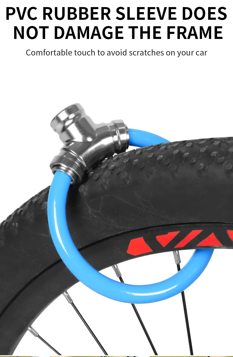 Steel Wire Bicycle Cable Lock — Portable Anti-Theft Security for Mountain Bikes