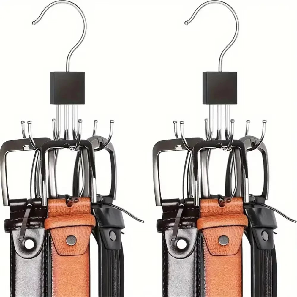 Rotating Multi Claw Hanger — Space-Saving Metal Hook Organizer