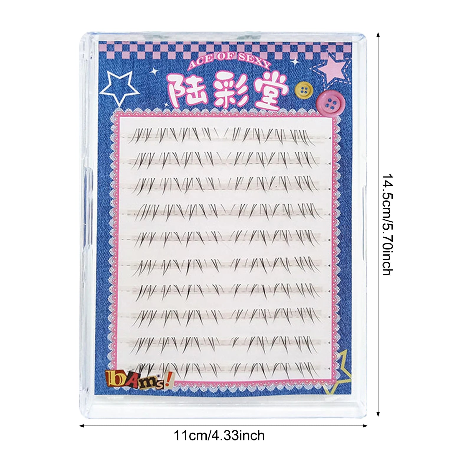 Manga Style False Eyelashes — Natural Wispy Lower Lash Clusters