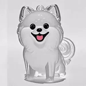 Pet Hair Memorial Keepsake Capsule — Transparent Keychain Pendant for Pet Lovers