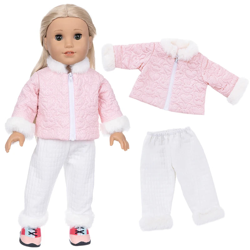 Miao Mama ai wawa Winter Doll Coat — Warm Outfit for 18 Inch Dolls