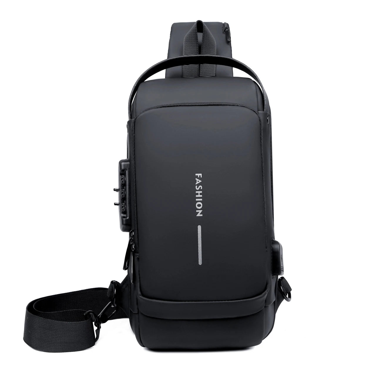 Multi-functional Sling Bag — Waterproof Crossbody Chest Pack with USB Port