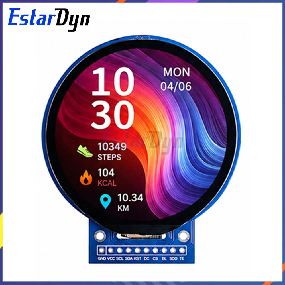Estardyn 2.1-Inch Round TFT LCD Screen — 360x360 SPI Display Module