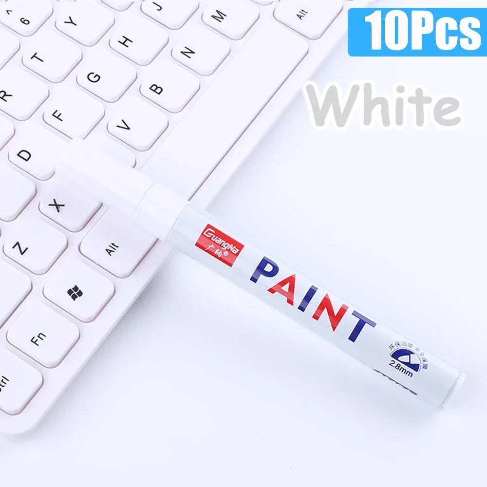 Permanent Paint Marker Pens — Waterproof Quick-Dry Tire & Craft Markers