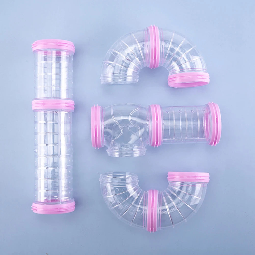 DIY Hamster Tunnel Maze Set — Customizable Pet Cage Pipeline Accessories