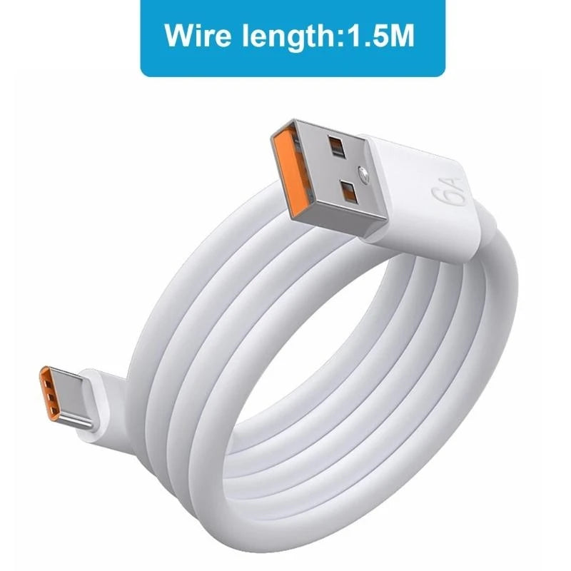 High-Speed USB-C Charging Cable — 66W Fast Charge & 40Mbps Data Sync