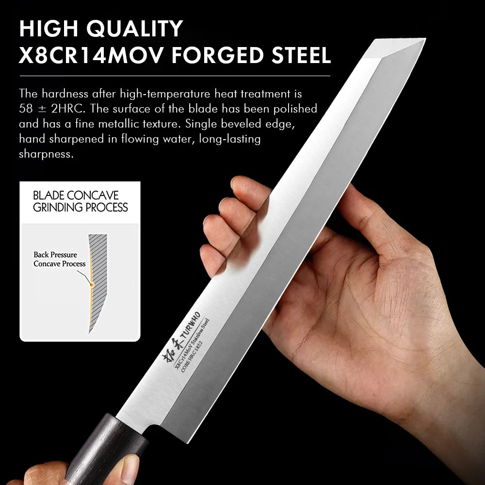 TURWHO Sashimi Knife — Professional Stainless Steel Filleting Blade