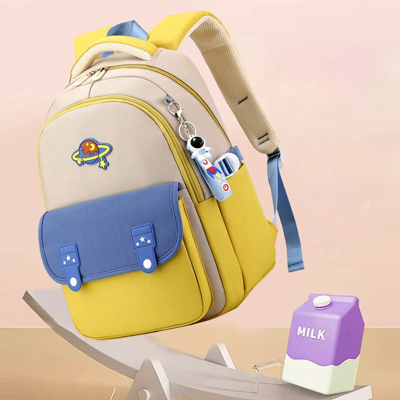 Kids School Backpack — Waterproof Lightweight Bookbag for Primary Students