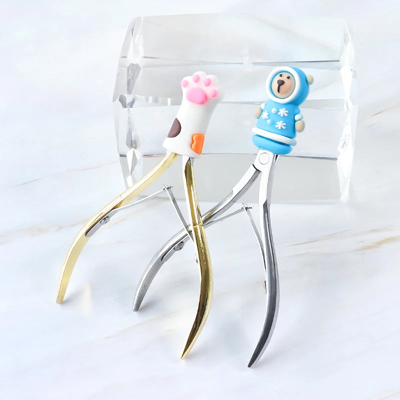 Stainless Steel Cuticle Nipper — Professional Manicure & Pedicure Tool
