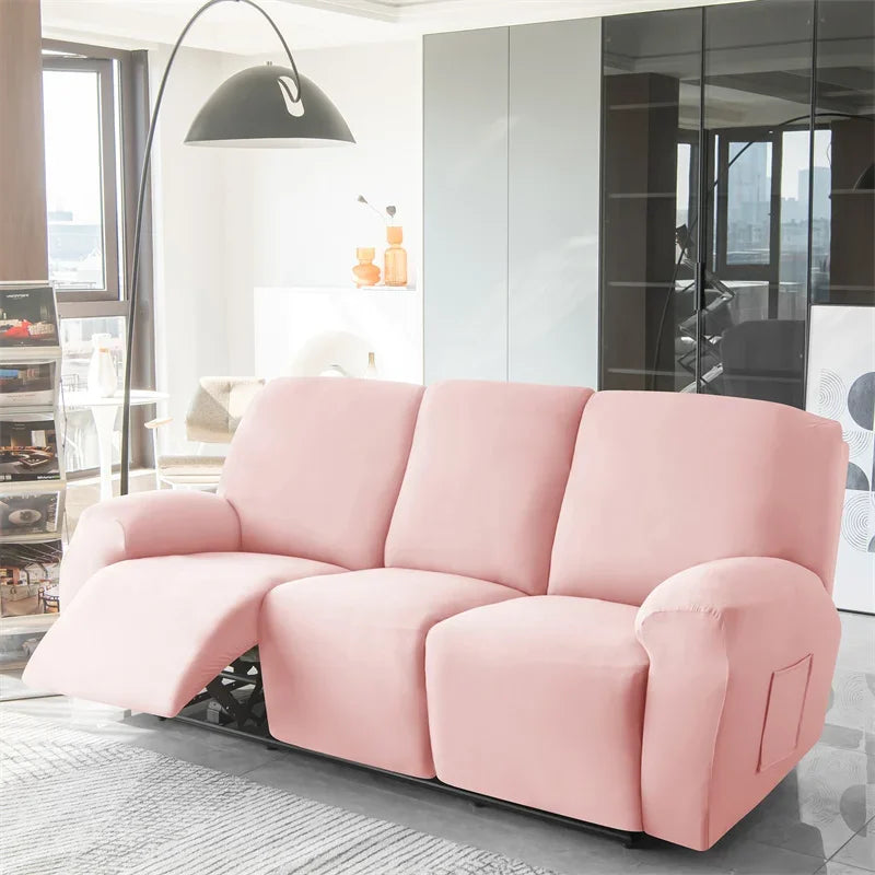 Yupartex Recliner Sofa Cover — Soft Polyester Slipcover for 1, 2, or 3 Seaters