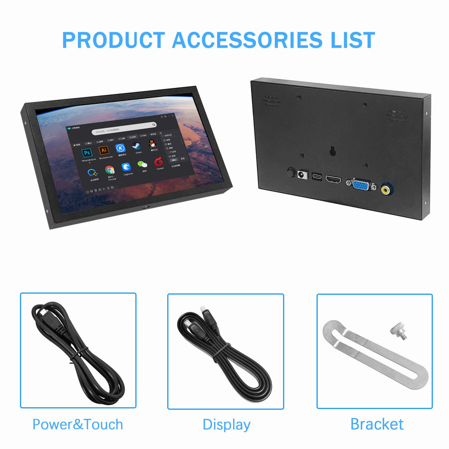 IHANFO 7 Inch Portable Monitor — IPS LCD Display for PC and Mini Computers