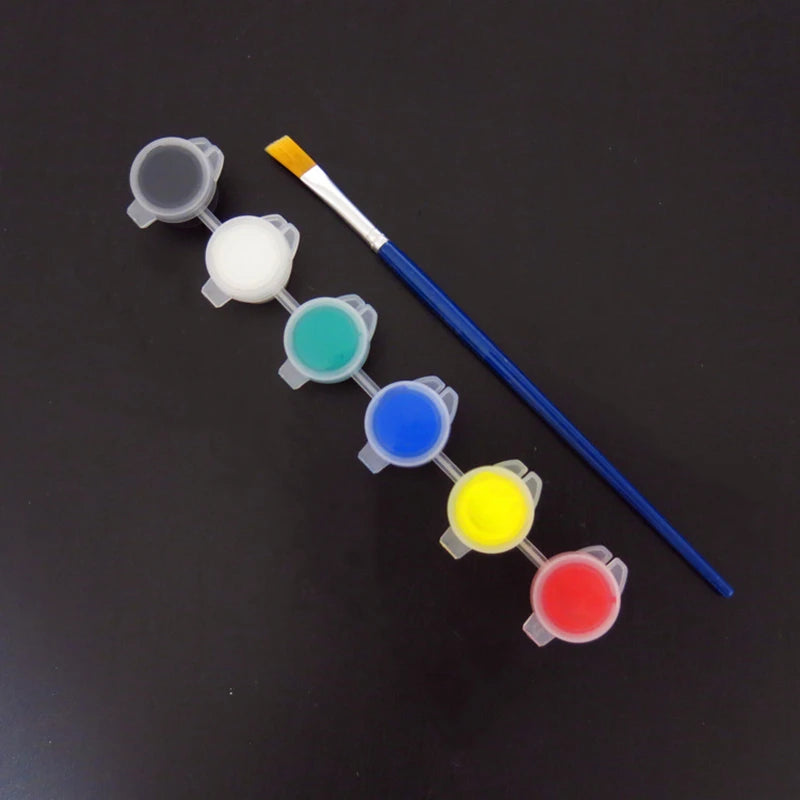 Acrylic Pigment Paint Set — Multi-Surface Art Kit with Built-in Brush
