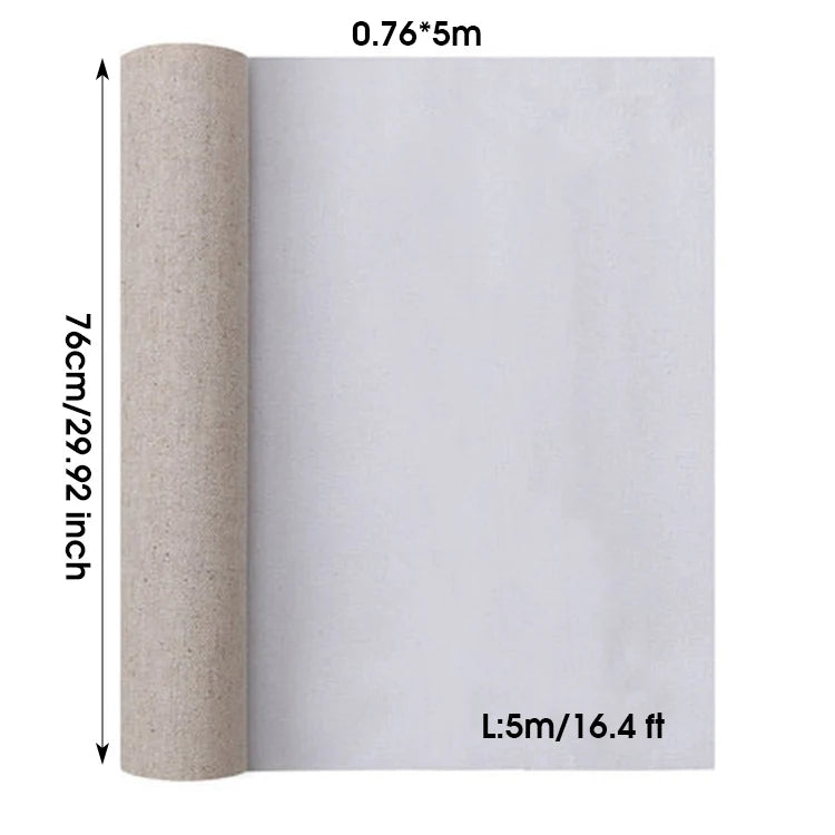 Linen Blend Canvas Roll — Professional Surface for Oil and Acrylic Painting