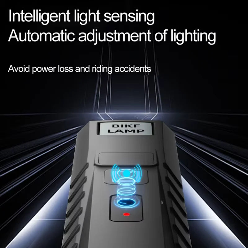 USB Rechargeable Bike Light — Auto Sensing LED Headlight for Night Riding