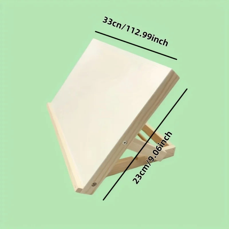 Portable Wooden Tabletop Easel — Adjustable Stand for Painting and Sketching