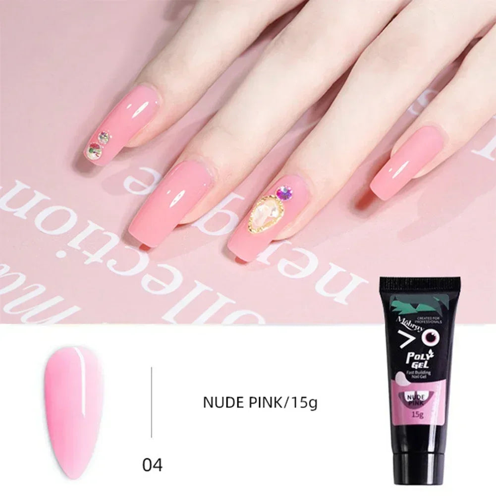 Poly Nail Gel Extension Set — Quick Building Manicure Kit