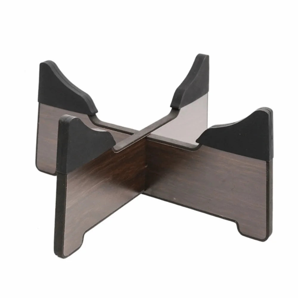 Wooden Hand Pan Drum Display Rack — Detachable Instrument Stand with Silicone Layer
