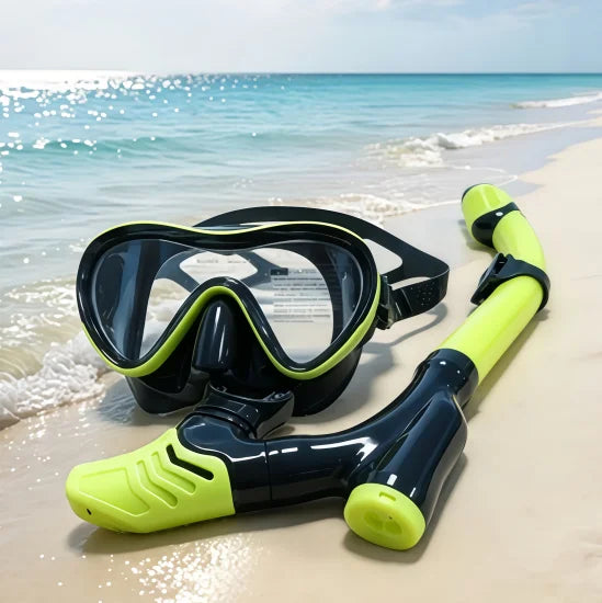 QYQ Full-Dry Snorkel Mask Set — Wide Vision Swimming Gear