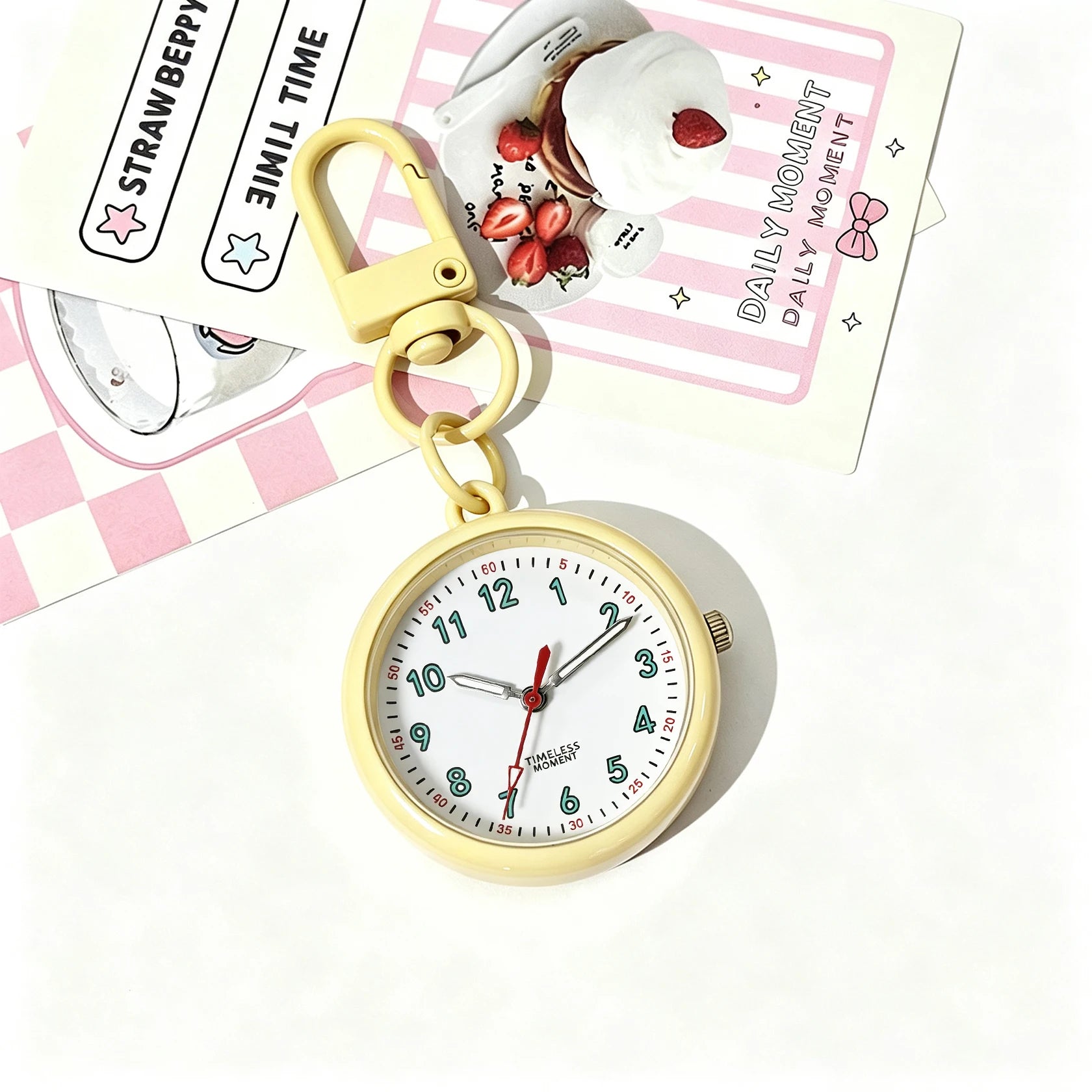 Minimalist Keychain Pocket Watch — Precise Quartz Movement for Professionals