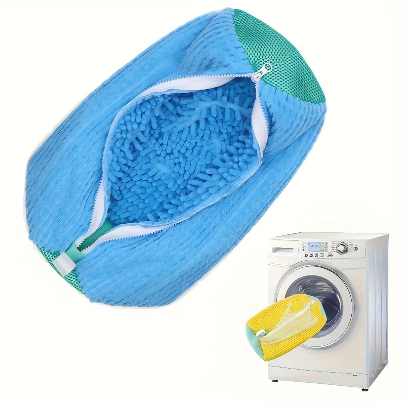 Durable Mesh Shoe Wash Bag — Protective Laundry Organizer for Sneakers