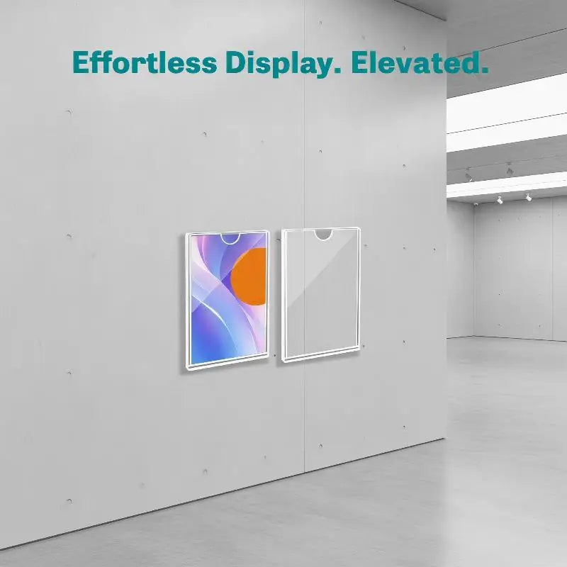 Clear Acrylic Wall Frame — Professional Sign Holder for Certificates and Documents
