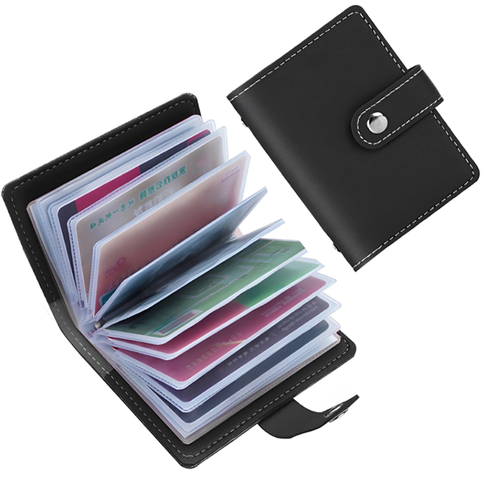 Slim Minimalist Card Holder — 26 Slot Organizer Wallet for Daily Use