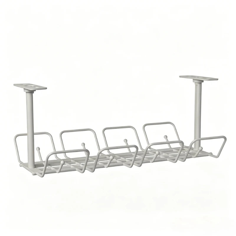 Under Desk Cable Management Tray — Cord Organizer for Home Office