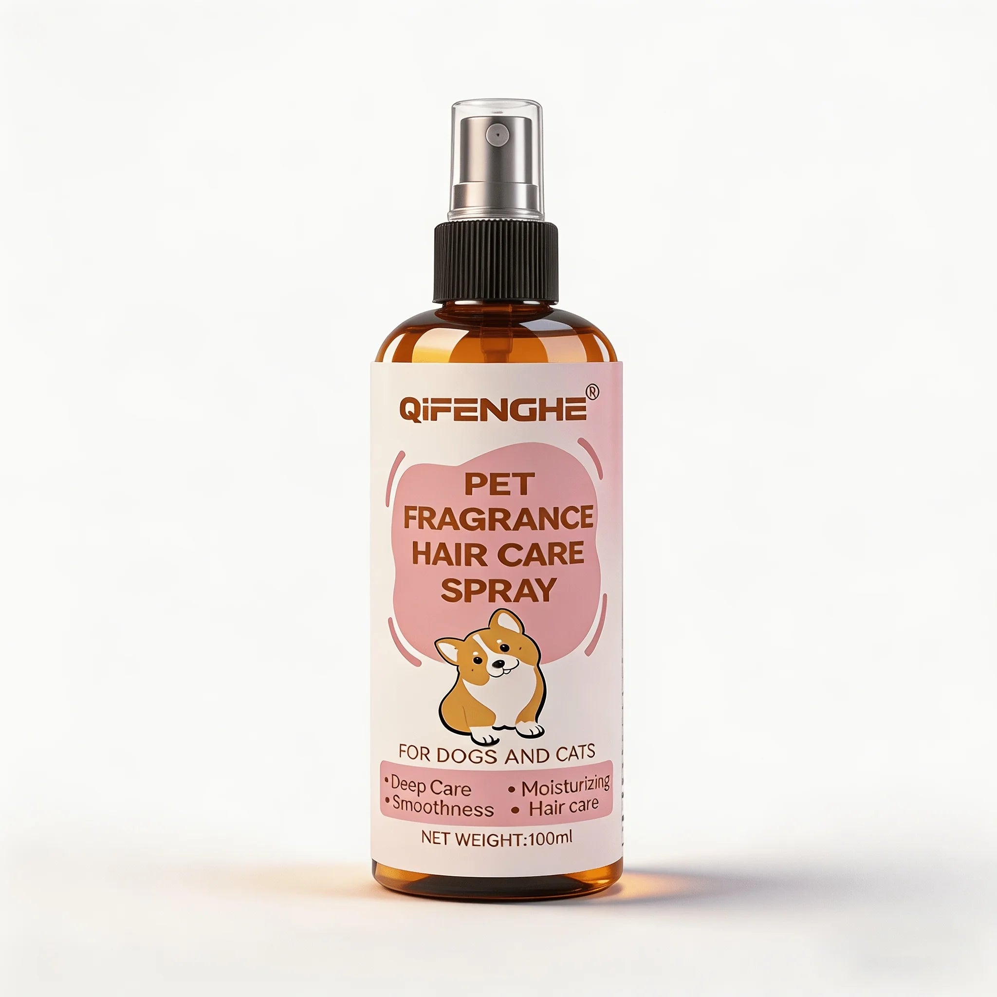 QIFENGHE Pet Hair Care Spray — Instant Frizz Control & Detangling Conditioner